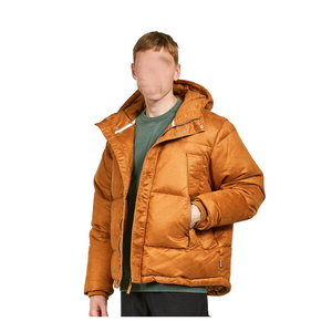 <b>Men's</b> High Quality <b>Velvet</b> Puffer <b>Jacket</b> Top Design <b>Velvet</b> Hooded Bubble Coat for Winter Stylish Canvas High Street Style - Product Image 2