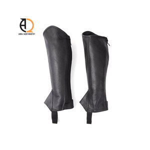 Botas de Equitación de Cuero de Alta Calidad, Mini Chap, Ajustables al Tobillo, para Montar a Caballo - Product Image 5