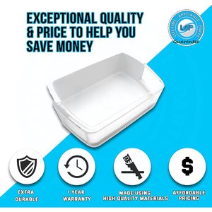 Protector de plástico nuevo para el compartimento de la puerta derecha DA97-08406C, compatible con refrigeradores Samsung para uso doméstico - DA97-08406A - Product Image 6