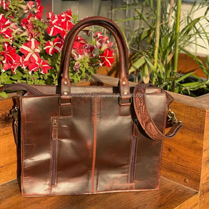 Nuevo bolso de mano con borlas de cuero de vaca a mano, nuevo bolso de mano de cuero de vaca con estilo occidental, conjunto combinado de cuero genuino - Product Image 5