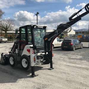 Hidromek HMK 62SS มินิล้อแบคโฮโหลดเดอร์เดล EPA CE ได้รับการรับรองจาก Eaton ไฮดรอลิกปั๊มแกนมอเตอร์เกียร์ PLC - Product Image 5