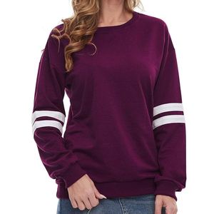 Sudadera de Cuello Redondo Extra Grande para Mujer, de Algodón Grueso y Cálido para Otoño, Personalizada OEM, 100% Algodón - Product Image 2