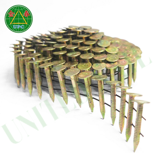 Clavos para techo de bobina de 1-1/4 ", Uds. 7200, con vástago de anillo de cabeza a cuadros, precio competitivo, fábrica de Vietnam para proyectos de techo - Product Image 1
