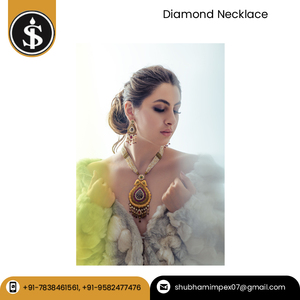 Edding and Annicomary shion ashion eewelry uxury and Premium CD HPiiiamond Gold ecklace de Ndian Xporter - Product Image 2