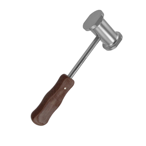 Mead Mallet 1 12 in x 7 in Cabeza de latón macizo Peso pequeño 15 oz Mango de acero Metal Acero 500 g Martillo de elevación de hueso duro - Product Image 2