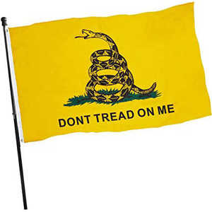 Drapeau américain double face USA TOP FLAGSINC - Drapeau serpent Gadsden - Fabriqué aux États-Unis 3x5 pour l'extérieur (Jaune) - Product Image 6