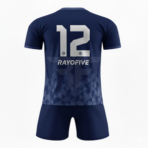 Uniforme de Fútbol Profesional para Equipo, Conjunto Deportivo Cómodo, Impreso, Transpirable, Sin Mangas, Cintura Elástica, 100% Poliéster - Product Image 2