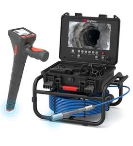 Precio barato, envío gratis, cámara de alcantarillado de cable suave de 9 pulgadas con contador de medidor - Product Image 1