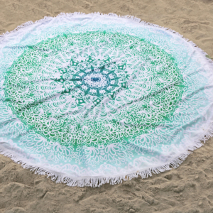 Serviettes de plage en coton mélangé tissé à séchage rapide de haute qualité MS, motif sportif, 150*150cm, ensembles de serviettes de bain absorbantes, impression de logo personnalisée - Product Image 1