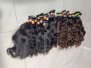 100% Unprocessed Virgin Raw Indian Temple Human Hair Extensions Best Quality Black <b>Direct</b> From <b>One</b> Donor Natural Color for Women - Product Image 4