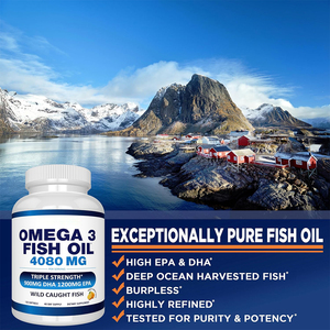 Aceite de Pescado <span class=keywords><strong>Omega</strong></span> <span class=keywords><strong>3</strong></span> OEM para la Salud del Corazón, Cerebro y Ojos, Cápsulas de Gel Suave de Marca Privada OEM, <span class=keywords><strong>Alta</strong></span> Concentración de EPA y DHA, Probado por Terceros - Product Image 4