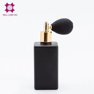 Stylish 100ml Square Glass <b>Perfume</b> <b>Bottle</b> with Bulb Atomizer and Ornate Tassel <b>Vintage</b> Square Pump Sprayer for Fragrance - Product Image 5