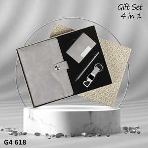 Gran oferta 2025, conjunto de regalo de cuero de negocios con logotipo personalizado, diario y bolígrafo de la mejor calidad para el Día del Padre y la Oficina - Product Image 4