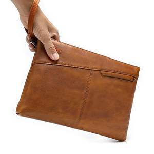 Pochette en cuir véritable de style vintage, sac de soirée classique pour femmes, soirées, mariages et occasions spéciales avec un style élégant - Product Image 2