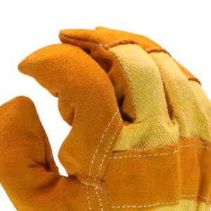 Vache fendue robuste jardin résistant aux coupures sécurité protection chauffée travail main cuir Construction gants - Product Image 4