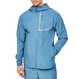 High Quality Printed Custom Logo Winter Hooded Casual Jogging <b>Wind</b> <b>Breaker</b> Breathable Tracksuit Sets Half Zip Men - Product Image 5