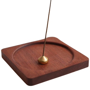 การออกแบบมืออาชีพผู้ถือธูปไม้วอลนัท/บีชทองเหลืองธูป Stick ผู้ถือธูป Burner สําหรับตกแต่งบ้านในราคาต่ําสุด - Product Image 1