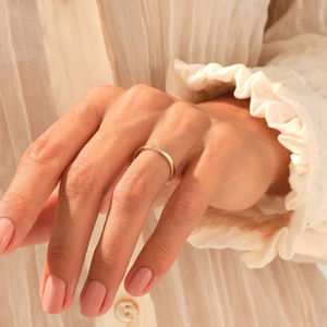 Exclusiva Banda de Diamantes de Moissanita con Corte Redondo Clásico en Oro de 10K, Joyería Fina para Mujer, Regalo de Aniversario, Compromiso, Boda - Product Image 4