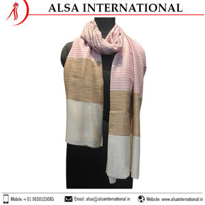 Estolas de rayas múltiples de lana 100% de la mejor calidad, bufandas de invierno con estampado Digital a la moda, chales con diseño personalizable - Product Image 2