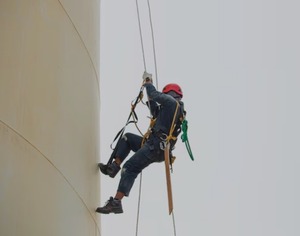 Boucle de connexion rapide pour ligne de vie en acier inoxydable, capacité 100 kg, longueur réglable, 4 anneaux en D, ancre fixe, Omkar Safety Made - Product Image 1