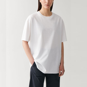 เสื้อยืดผู้หญิงคอกลมแขนสั้นแฟชั่นฤดูร้อนสไตล์ใหม่ผ้าฝ้ายขายส่งจากโรงงาน - Product Image 2