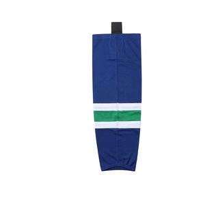 Chaussettes en polyester de hockey sur glace de sport respirantes à séchage rapide de haute qualité Chaussettes en polyester de hockey sur glace de couleur vierge en gros - Product Image 4