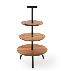 Support de gâteau de conception de jambes en bois meilleur pour la décoration intérieure conception hautement de finition pour les outils de gâteau de décor de Table de mariage et de fête - Product Image 1