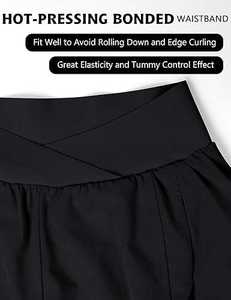 กางเกงขาสั้นฝึกซ้อมเทนนิสสำหรับผู้หญิงผ้าแห้งเร็วและมีความชื้นสูงปรับได้พอดีเพื่อความสบายสูงสุด - Product Image 4