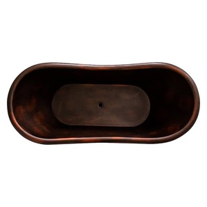 Bañera de cobre de estilo antiguo de alta calidad, accesorio de baño moderno con acabado elegante a precio mayorista - Product Image 3