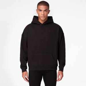 Sudadera con capucha y estampado de abullonado de gran tamaño personalizada para hombre, forro polar de talla XL para invierno, suministro ODM, primavera sólida anticontracción - Product Image 1