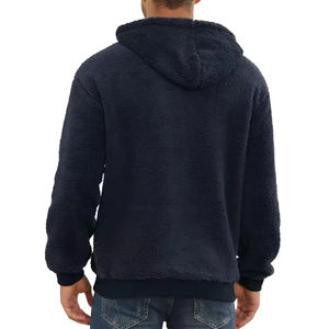 <b>Sherpa</b> Heavy Weight Men <b>Hoodies</b> Wholesale Men's Breathable Long Sleeve Teddy Fleece <b>Hoodies</b> - Product Image 2