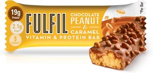 FULFIL Vitamin and Protein <b>Bars</b> (15 x 55 g <b>Bars</b>) - Chocolate Peanut & Caramel Flavour - Product Image 3