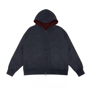 เสื้อฮู้ดผู้ชายสำหรับฤดูหนาว ปักลายตัดสี ผ้าฟลีซ 100% ผ้าฝ้าย ทรงปกติ หนานุ่ม ระบายอากาศได้ดี - Product Image 3