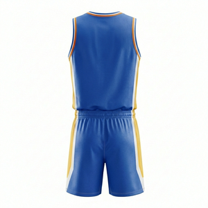 Uniforme de basket-ball personnalisé en gros pour les écoles, les clubs et les équipes, ensemble maillot et short pour hommes, femmes et jeunes, livraison rapide OEM - Product Image 3
