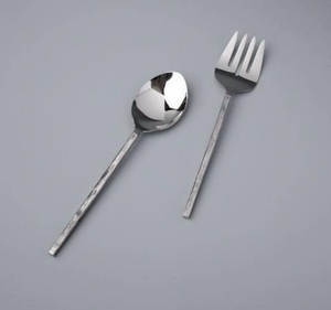 Ensemble de couverts de service à salade en acier inoxydable de qualité supérieure, personnalisé pour la vaisselle, la cuisine et la table, au meilleur prix - Product Image 1