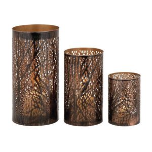Porte-bougie votif en métal argenté de forme ronde, nouveau design, pour la décoration de Noël, de la maison et des mariages - Product Image 5