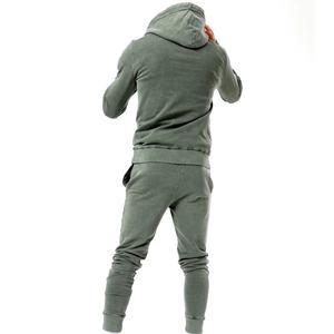 Nueva llegada de alta calidad chándal hombres conjunto de 2 piezas chándal conjunto cordón elástico desgaste al por mayor mujeres corriendo - Product Image 3