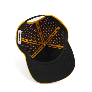 Sombrero de Golf personalizado VN, agujeros cortados con láser, parche de goma de PVC, Logo, cinta interior, Cierre trasero de plástico, impermeable, transpirable, Unisex - Product Image 5