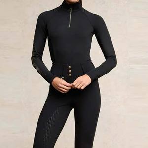 Chemises de base pour femmes pour l'équitation, hauts personnalisés, vêtements équestres de qualité supérieure, confort et ajustement optimaux, chemise d'équitation - Product Image 1
