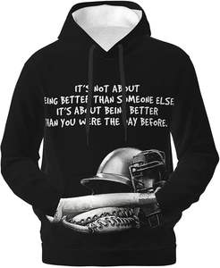 Sweat à capuche cool pour hommes-Sweat-shirt drôle imprimé 3D avec de grandes poches-Design à capuche fantaisie - Product Image 3