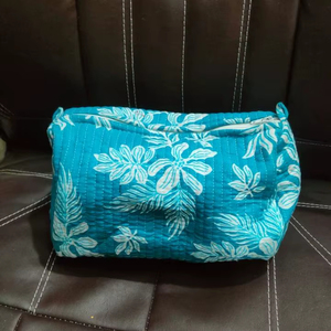 Juego de 3 Bolsas de Algodón 100% Indio Hechas a Mano, Ecológicas, para Cosméticos, con Cierre de Cremallera, para Mujer - Product Image 2