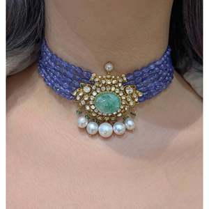 Noor-E-Rang <b>Fine</b> Choker <b>Necklace</b> - Product Image 3