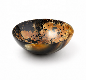 Bol en corne de buffle naturelle, fait main, bol de service de luxe, vaisselle décorative écologique, décoration de cuisine et de salle à manger unique, cadeau pour la maison - Product Image 1