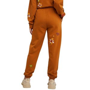 Pantalones de chándal de algodón estampados para mujer Joggers de mujer con ajuste relajado Pantalones de gimnasio de lana Lisa Estilo frontal plano de invierno - Product Image 4