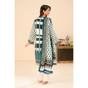 ชุดคัตตาร์พิมพ์ลาย 3 ชิ้นสำหรับผู้หญิง พร้อมผ้าคลุมไหล่ ประกอบด้วยเสื้อ กางเกง และผ้าคลุมไหล่ รุ่น SD-52255 - Product Image 1