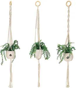 Cintre mural en macramé fait à la main pour maison, salon, décoration murale, disponible au prix de gros depuis l'inde - Product Image 6