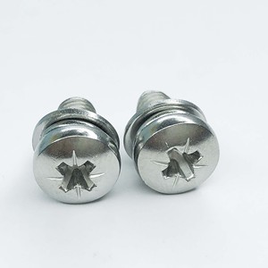 สกรูหัวแบน Phillips DIN 7985 M2~M10 สแตนเลส 304/316 พร้อมแหวนรอง/แหวนสปริง สำหรับเครื่องใช้ไฟฟ้าในบ้าน ราคาดี รับผลิตแบบ OEM/ODM - Product Image 5