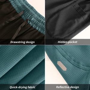 Wholesale Men's Solid <b>Mid</b> Waist Canvas Performance Training Shorts Quick Dry Breathable Gym Workout OEM ODM Factory Supplier - Product Image 6