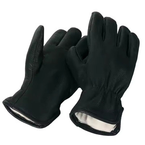 Wholesale New Arrival Heavy Duty Professional <b>Plain</b> Working Gloves Anti-heat Eco-Friendly Best Price Customized Design Leather - Product Image 4