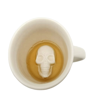 Mug à café en céramique blanc amusant de 250 ml avec motif 3D pour stimuler les routines matinales - Product Image 2